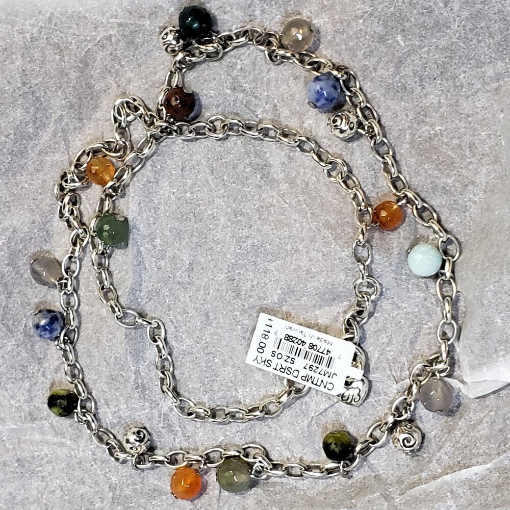 Brighton NWT Contempo Desert Sky Droplet Necklace - Semi Precious Gemstones